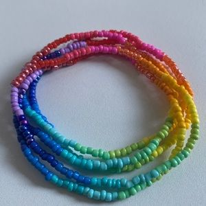 Host Pick ✨ Ombré rainbow beaded bracelets